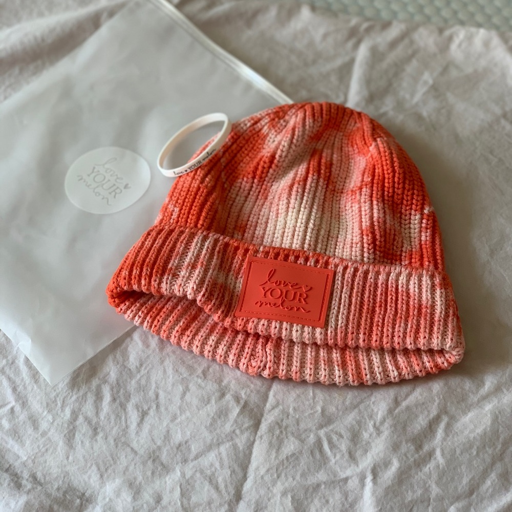 NWT Coral Tie Dye LYM beanie